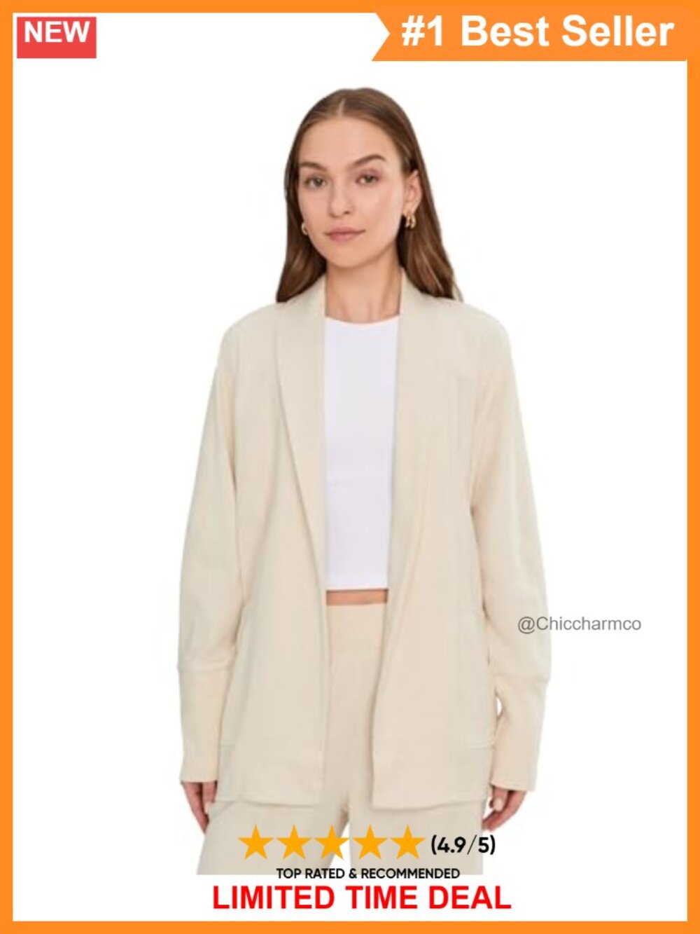 Wrap Cardigan Sweater with Shawl Collar and Pockets